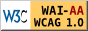 Linee Guida W3C-WAI per l'Accessibilità dei Contenuti del Web Versione 1.0 Logo di conformità livello AA
