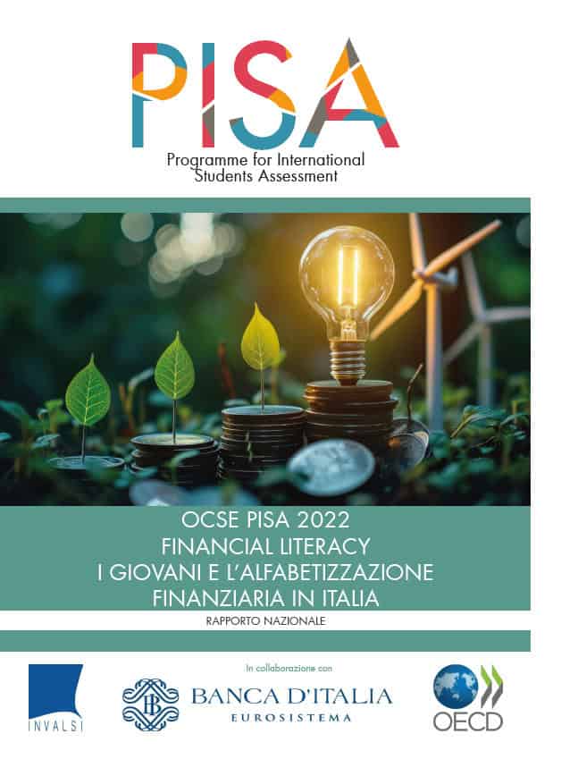 Risultati PISA 2022 sulla cultura finanziaria: grafico che mostra la cultura finanziaria dei giovani italiani.